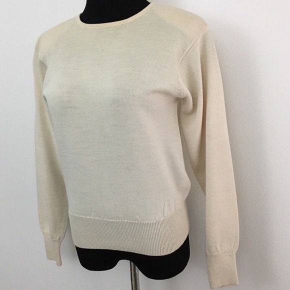 🧡 Evan Picone | Long Sleeve Cream Sweater - Picture 2 of 6